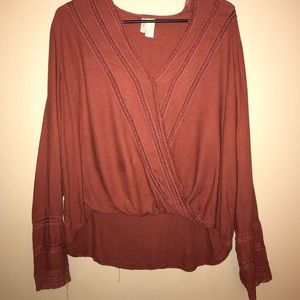 Long sleeve blouse